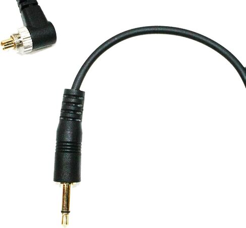 Piece Elbow to 3.5mm Straight Male Flashing Sync Cable Cord for 580EXII 7D 5DII 50D 40D 30D 20D 10D D300S with Screw Lock in Saudi Arabia