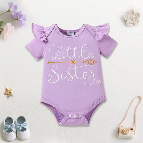 Big Sister Little Sister Matching Outfits for Girls Baby Toddler Girl Clothes Skirt Set 3Pcs in Kuwait