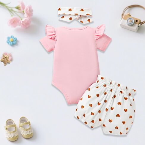 Big Sister Little Sister Matching Outfits for Girls Baby Toddler Girl Clothes Skirt Set 3Pcs in Kuwait