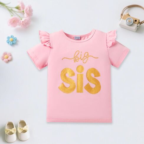 Big Sister Little Sister Matching Outfits for Girls Baby Toddler Girl Clothes Skirt Set 3Pcs in Kuwait