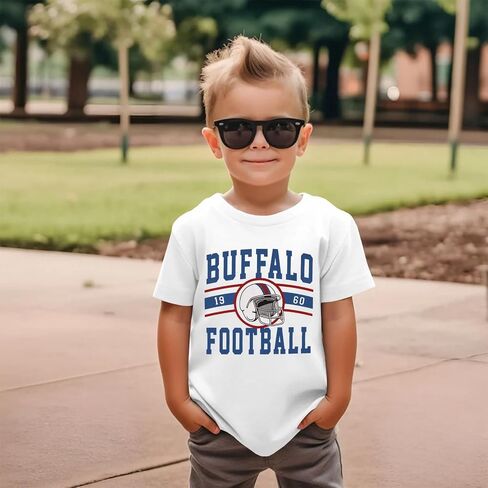 قميص كرة قدم لطفل صبي بويت الفتاة الأمريكية كرة القدم الأمريكية Tshirt Team Sports Fans Lover Tshirt Kids Game Outfits in Saudi Arabia
