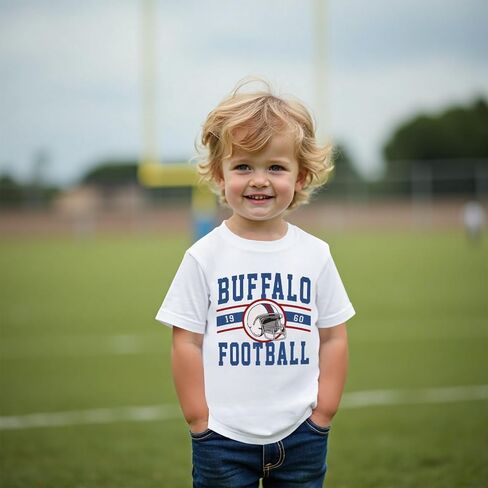 قميص كرة قدم لطفل صبي بويت الفتاة الأمريكية كرة القدم الأمريكية Tshirt Team Sports Fans Lover Tshirt Kids Game Outfits in Saudi Arabia
