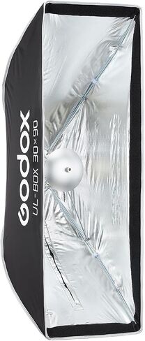 Godox ul -series softbox 12''x35 '' / 30x90cm strip riper relect relect referbox softbox modifier for for product form in Saudi Arabia