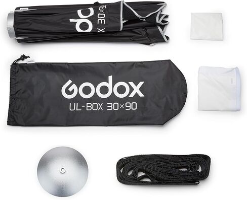 Godox ul -series softbox 12''x35 '' / 30x90cm strip riper relect relect referbox softbox modifier for for product form in Saudi Arabia
