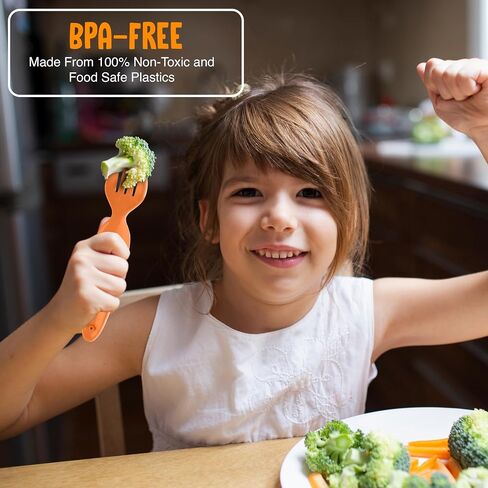 تم تعيين أواني الأطفال مع Case-BPA Fork & Spoon-أدوات مائدة سفر آمنة قابلة لإعادة الاستخدام ، ومقدمة للأطباق للمدارس ، وصناديق الغداء ، والرعاية النهارية والرعاية (الأزرق) (الأزرق) in Saudi Arabia