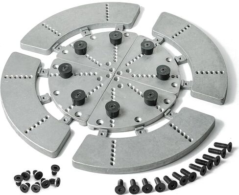 5" 130mm Faceplate Ring for Woodturning Lathe Chucks, allows the workpiece to be securely clamped by the chuck's dovetail jaws,Compatible with Super NOVA 2, G3. in Saudi Arabia