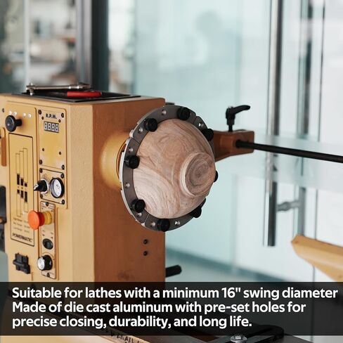 5" 130mm Faceplate Ring for Woodturning Lathe Chucks, allows the workpiece to be securely clamped by the chuck's dovetail jaws,Compatible with Super NOVA 2, G3. in Saudi Arabia
