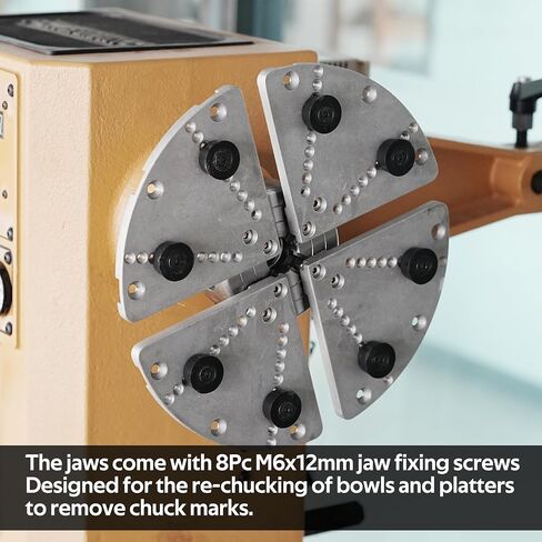 5" 130mm Faceplate Ring for Woodturning Lathe Chucks, allows the workpiece to be securely clamped by the chuck's dovetail jaws,Compatible with Super NOVA 2, G3. in Saudi Arabia