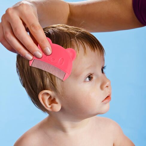 Vicasky Cradle Cap Brush Brush 2pcs Baby Hair Combs Plastic Touch لطيف اللعين اللطيف السهل لعقد الدب على شكل دب حديثي الولادة. in Saudi Arabia