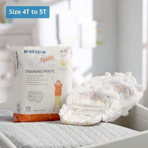 McKesson Toddler Training Pants, Size 4T to 5T (Over 37 lbs), 19 Count, 1 Pack in Saudi Arabia