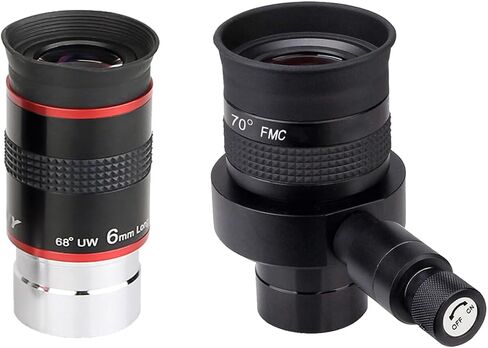 SVBONY SV152 ROSTILE EYEPIENE 1.25 بوصة Crosshair العدسة 20 مم مع 68 درجة الزاوية العريضة 6MM 6 مم in Saudi Arabia