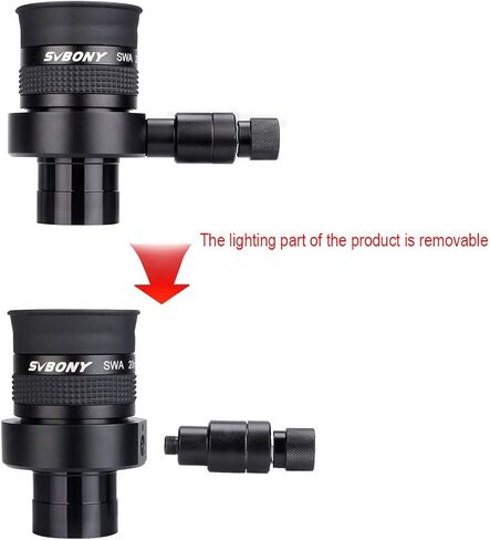 SVBONY SV152 ROSTILE EYEPIENE 1.25 بوصة Crosshair العدسة 20 مم مع 68 درجة الزاوية العريضة 6MM 6 مم in Saudi Arabia