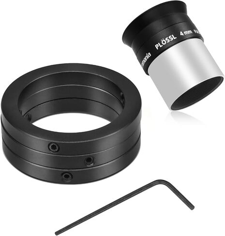 Astromania 1.25 "4mm Plossl Telescope Eyepiece - حزمة مع - 1.25 بوصة مجموعة حلقات العدسة من ثلاثة in Saudi Arabia