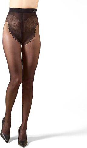 Memoi Women's Crystal Sheer 12 Denier High Cut Bantyhose in Saudi Arabia