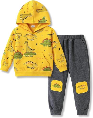 طفل ملابس طفل رضيع مجموعات القليل من الديناصورات المطبوعة والسروال الأطفال 2pcs ملابس 2025 in Kuwait