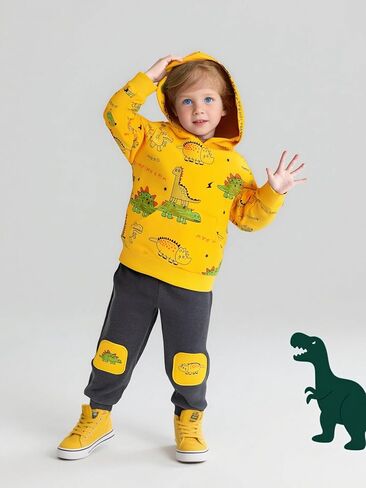 طفل ملابس طفل رضيع مجموعات القليل من الديناصورات المطبوعة والسروال الأطفال 2pcs ملابس 2025 in Kuwait