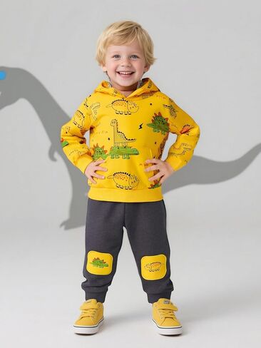 طفل ملابس طفل رضيع مجموعات القليل من الديناصورات المطبوعة والسروال الأطفال 2pcs ملابس 2025 in Kuwait