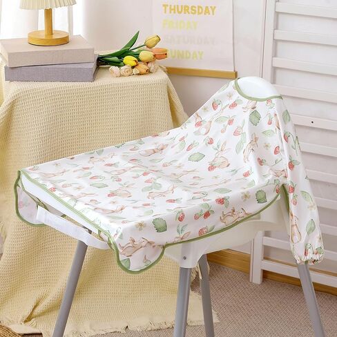 Long Sleeve Baby Bib-Mess Proof Baby Feeding Bibs with Adjustable Design for Babies during Eating or Highchair in Saudi Arabia
