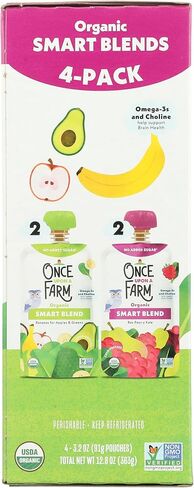 ONCE UPON A FARM Organic Smart Blend Baby Food 4pk, 12.8 OZ in Saudi Arabia