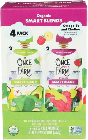 ONCE UPON A FARM Organic Smart Blend Baby Food 4pk, 12.8 OZ in Saudi Arabia