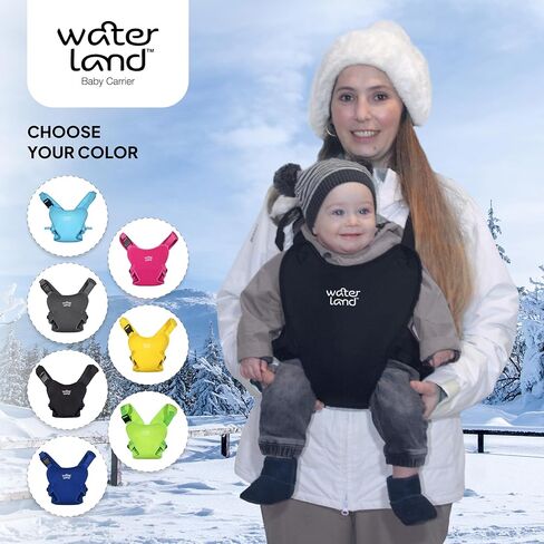 شركة Waterland Baby Carrier - حامل مبتكر يمكنك استخدام كل من Water & Land - حامل صندوق الأطفال المضاد للماء مع الأشرطة القابلة للتعديل ، وتسخير طفل خفيف الوزن للسباحة والشاطئ (الأزرق) in Kuwait