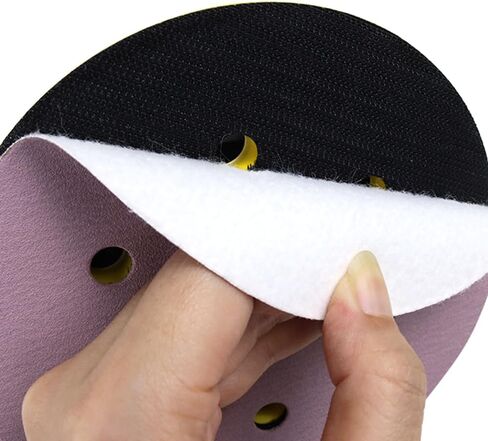 100PCS 5 Inch Sanding Discs 6 Holes Hook and Loop Dics Sander Pads Sandpaper Assortment Include 80/180/240/320/400/600 Grits Sanding Pads for Random Orbital Sander (5inch, 180, Coarse) in Saudi Arabia
