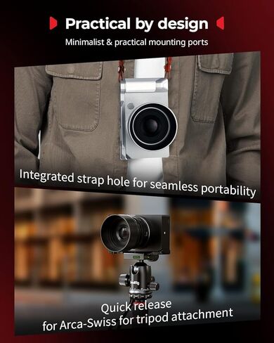 SMALLRIG L-Shaped Grip for Sigma BF, Mount Plate with Handle, Built in Quick Release Plate for Arca, 1/4''-20 Thread, Ergonomic Handgrip and Thumb Grip (Black) - 5389 in Saudi Arabia