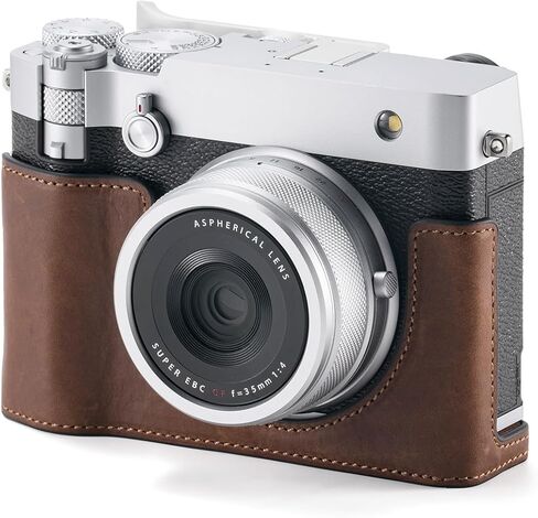 Tilta Vintage Camera Cage Compatible with Fujifilm GFX100RF – Travel Kit, Silver | L-Bracket with Wooden Grip, Top Plate, Hot Shoe Thumb Grip, ARCA Adapter, Strap Buckles | Lightweight Design in Saudi Arabia