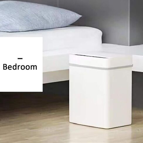 12L Smart Trash Can Induction Type Household Children's Living Room with Lid High-end Simple Retro Toilet Electric Waste in Kuwait