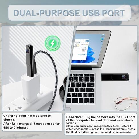 كاميرا الجسم مع تسجيل الصوت والفيديو ، HD 1080p كاميرا الجسم مع مقطع خلفي ، كاميرات صغيرة محمولة مع تسجيل حلقة ، Mini Police Bodycam مع بطاقة SD 32 جيجابايت للتسوية ، Plog ، الرياضة ، السفر in Kuwait