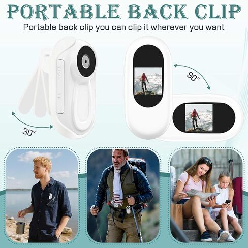 1080P Mini Body Camera with 64GB Card POV Cameras Wearable Action Body Cam with Magnetic Lanyard Thumb Size Hands Free Recording Body Worn Camera Portable Video Camcorder Mount for Pets Cycling Travel in Kuwait