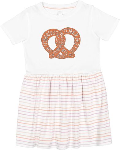 inktastic Oktoberfest Pretzel Toddler Dress in Kuwait