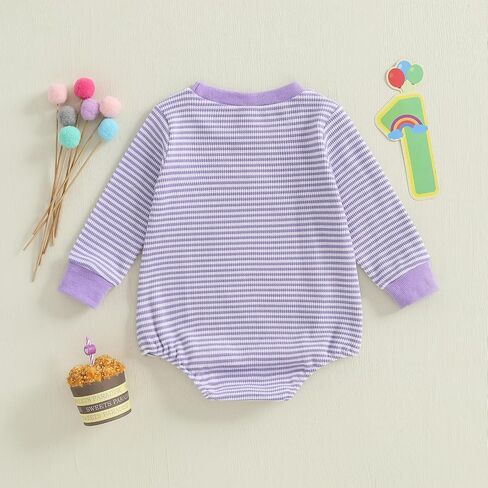 GOOCHEER Fall Baby Girl Boy First Birthday Outfit 1 Cake Long Sleeve Romper Sweatshirt One Year Old Bubble Clothes in Saudi Arabia