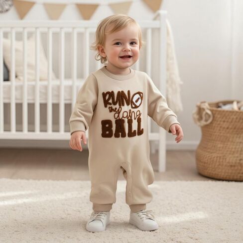 طفل طفل جديد بويت بيرس يسقط ملابس رومبير طويلة الأكمام كرة القدم التطريز in Saudi Arabia