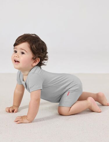Baby Boys Bamboo Viscose Short Sleeve Romper Soft Comfy Infant Summer Jumpsuit in Saudi Arabia