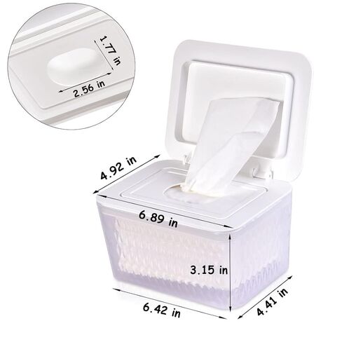 مناديل وموزع ومساحات حقيبة/حقيبة الأنسجة ، مناديل/حالة من الأنسجة مع غطاء آمن ختم الرطوبة ، والأقدام المطاطية غير المنقولة وتصميم الختم يحافظ على مناديل مناديل طازجة ومقاومة للغبار (Wh ، BN+2Panda) in Kuwait