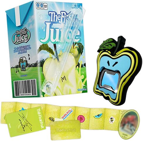 مارك - الألبوم الأول The Firstfruit First Juice Ver. حزمة عصير + مغناطيس + ورقة طي + بطاقة صور + بطاقة QR + ملصق + 4 كرات ضوئية إضافية in Saudi Arabia