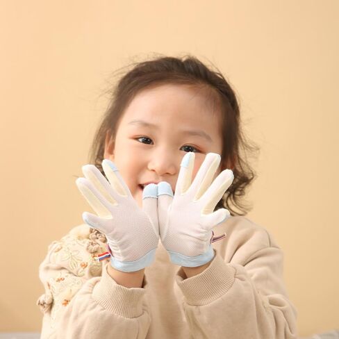 HS&ROXIN Thumb Sucking Gloves 5 Fingers Sucking Guard Stop Thumb Sucking and Nail Biting for Kids Ages 6 Months to 8 Years (S) in Saudi Arabia