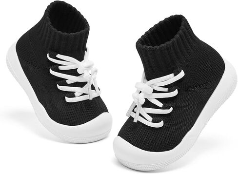 Baby Sock Shoes Girls Baby Walking Shoes Infant Sock Shoes Non Slip Toddler Slip on Tiny Feet Sneakers in Saudi Arabia