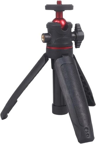 Mini Camera Tripod /4" Screw Aluminum Alloy Small Non Slip Stable Desktop Handheld Selfie Extendable for Vlogging in Saudi Arabia
