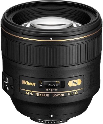 Nikon AF-S Nikkor FX 85mm f/1.4g Auto Focus Lens + بطاقة الذاكرة محفظة + 64 جيجابايت بطاقة الذاكرة + قارئ بطاقة + 3 قطعة مرشح + 12 بوصة Flex Tripod + Photo Cap + المزيد in Saudi Arabia