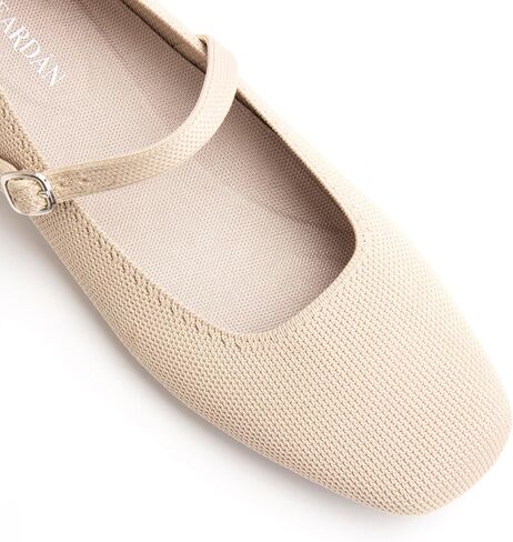 Women's Ballet Flats Square Toe Slip On Shoes Knit Dress Mary Jane Flats Woman Comfy Soft Causal Work Walking in Kuwait