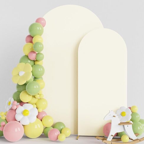 Asee’m Dusty Blue Spandex Arch Backdrop Cover Set of 3 Wedding 7.2/6.6/6FT | Balloon Arch Covers Stretchy Backdrop Fitted 2-Sided Round Top Chiara for Party Ceremony Birthday Banquet Decoration in Saudi Arabia
