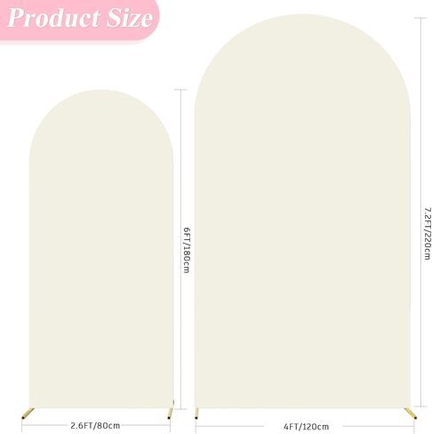 Asee’m Dusty Blue Spandex Arch Backdrop Cover Set of 3 Wedding 7.2/6.6/6FT | Balloon Arch Covers Stretchy Backdrop Fitted 2-Sided Round Top Chiara for Party Ceremony Birthday Banquet Decoration in Saudi Arabia