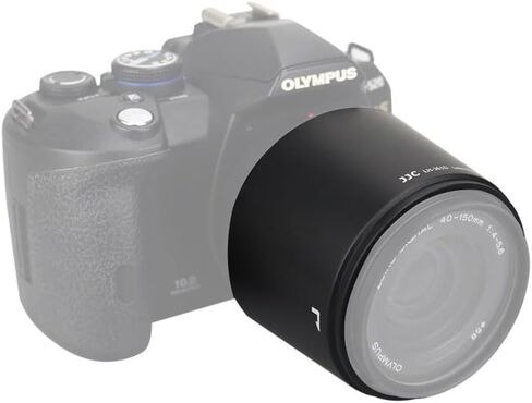 JJC LH-61E Lens Hood Shade for Olympus Zuiko Digital Ed 70-300mm F/4-5.6 ، M.Zuiko Digital Ed 75-300mm f/4.8-6.7 II Telepso Lens ، Respipable و Compatible مع مرشح/كاب 58 ملم in Kuwait