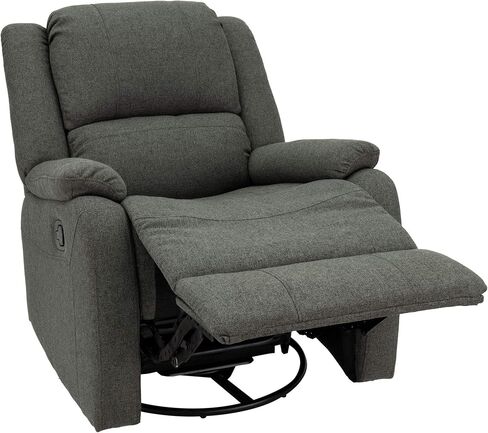 RecPro Charles Collection | 30" Swivel Glider RV Recliner | RV Living Room (Slideout) Chair | RV Furniture | Glider Chair | Oatmeal or Fossil | Cloth (2 Pack, Fossil) in Saudi Arabia