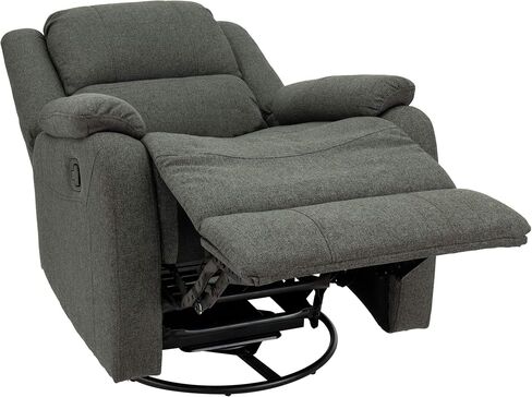 RecPro Charles Collection | 30" Swivel Glider RV Recliner | RV Living Room (Slideout) Chair | RV Furniture | Glider Chair | Oatmeal or Fossil | Cloth (2 Pack, Fossil) in Saudi Arabia