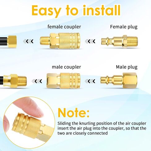 45pcs Air Coupler & Plug Kit,1/4"NPT Air Tool Fittings Set,Quick Connect Compressor Accessories Set in Saudi Arabia