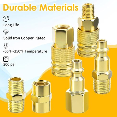 45pcs Air Coupler & Plug Kit,1/4"NPT Air Tool Fittings Set,Quick Connect Compressor Accessories Set in Saudi Arabia