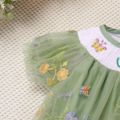 Imekis Baby Girls 1st عيد ميلاد الزي رومبير فستان الفراولة الأزهار in Saudi Arabia